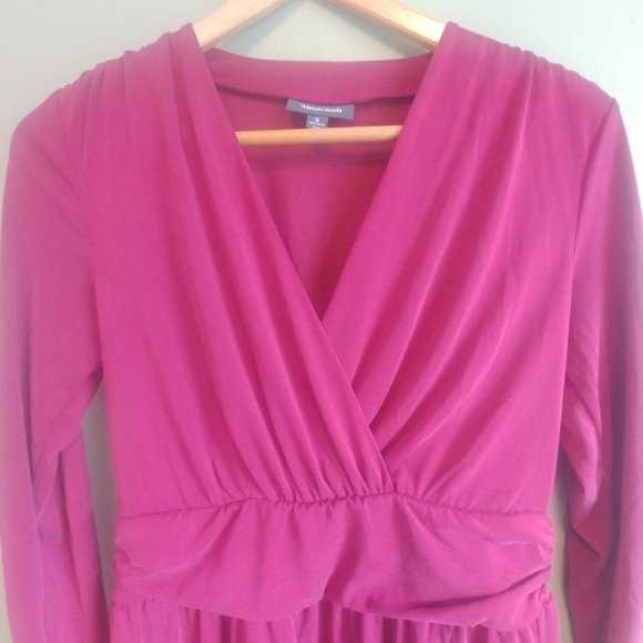 NEW NEVER WORN dark raspberry pink soft modal dress Modcloth Small - Picture 5 of 7